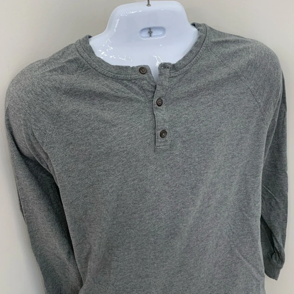 Hawker Rye Essential Raglan Gray Henley shirt long sleeve Stitch Fix